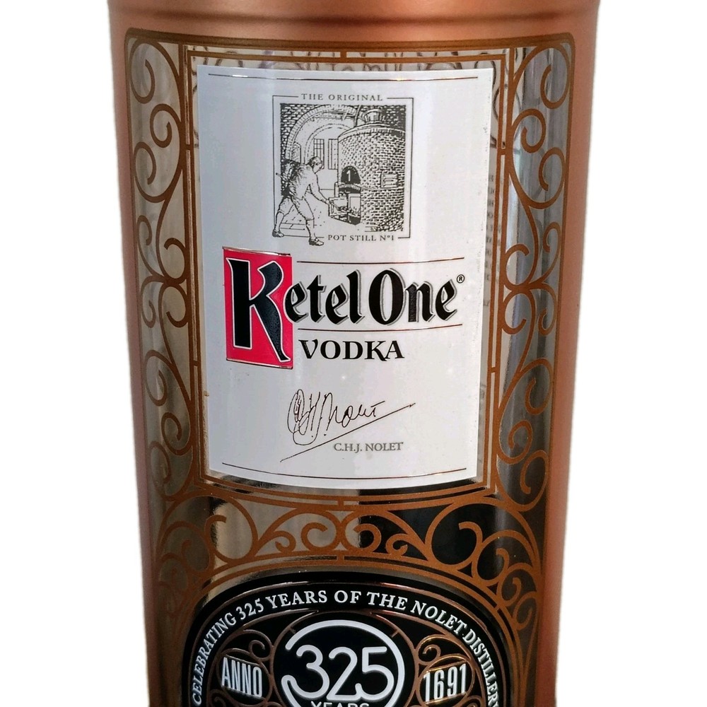 Rare Ketel One Vodka Commemorative Copper 325th Anniversary Bottle (Empty) + Cap