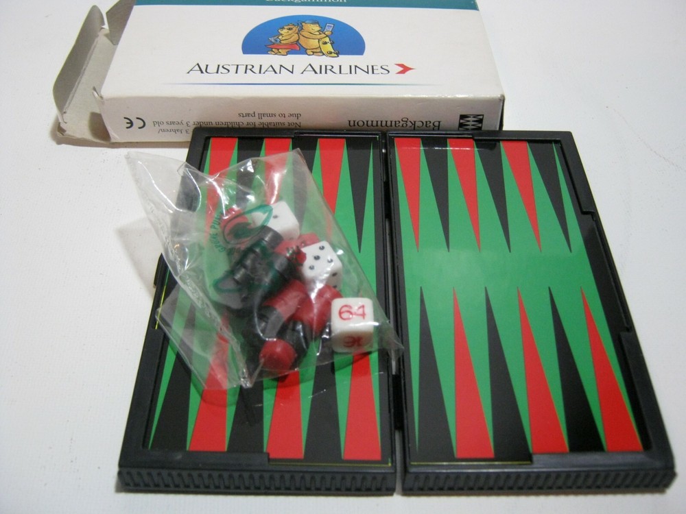 Australian Airlines Magnetic Backgammon Game Set