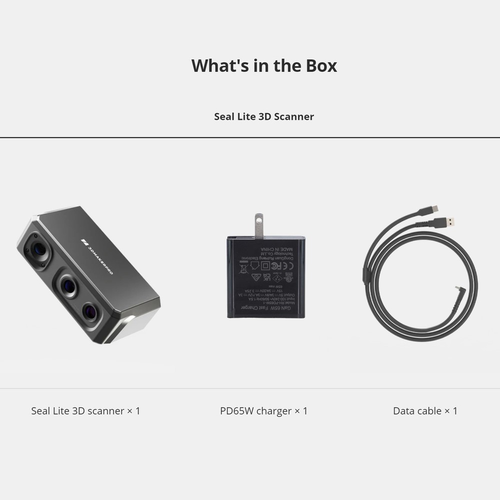 3DMakerpro Seal Lite 3D Scanner Compatible with Windows/MacOS/iOS/Android J9P7