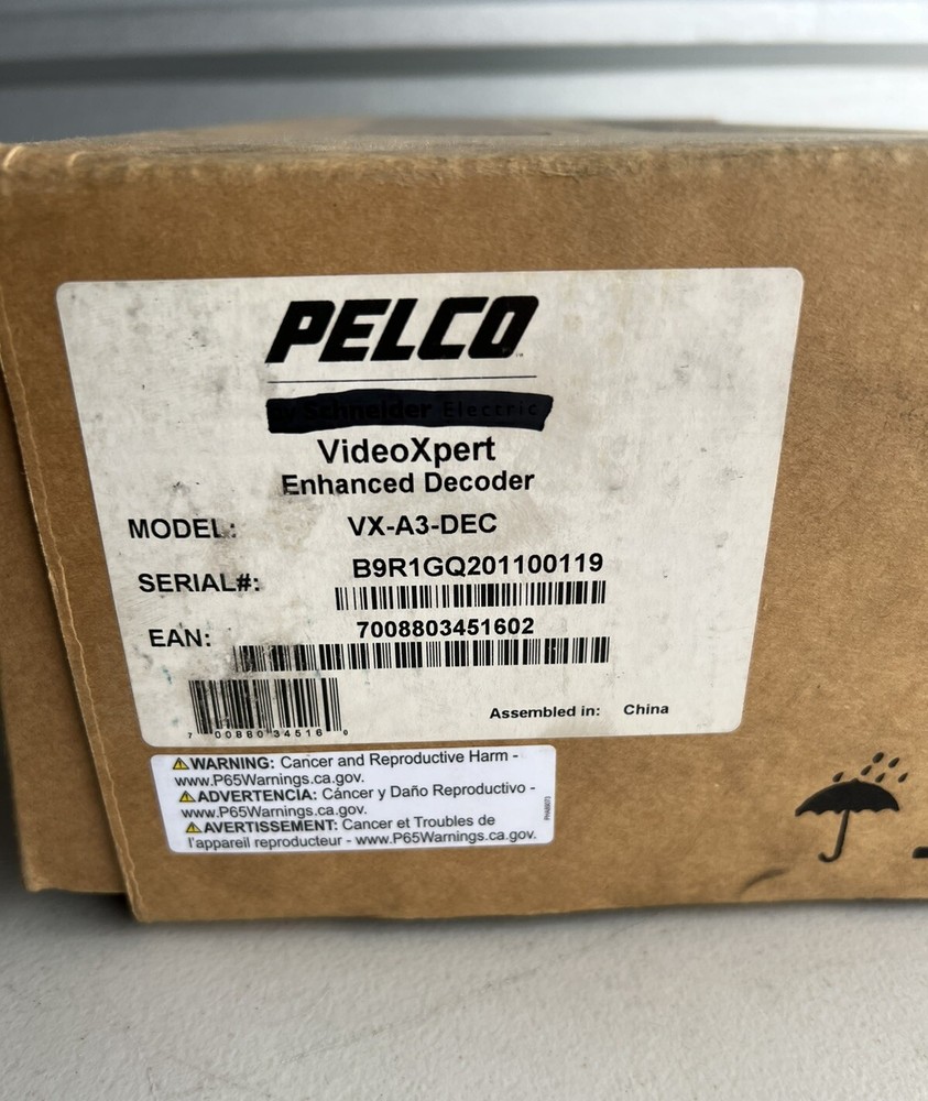 New  PELCO VX-A3-DEC VIDEOXPERT ENHANCED DECODER WITH MOUNT