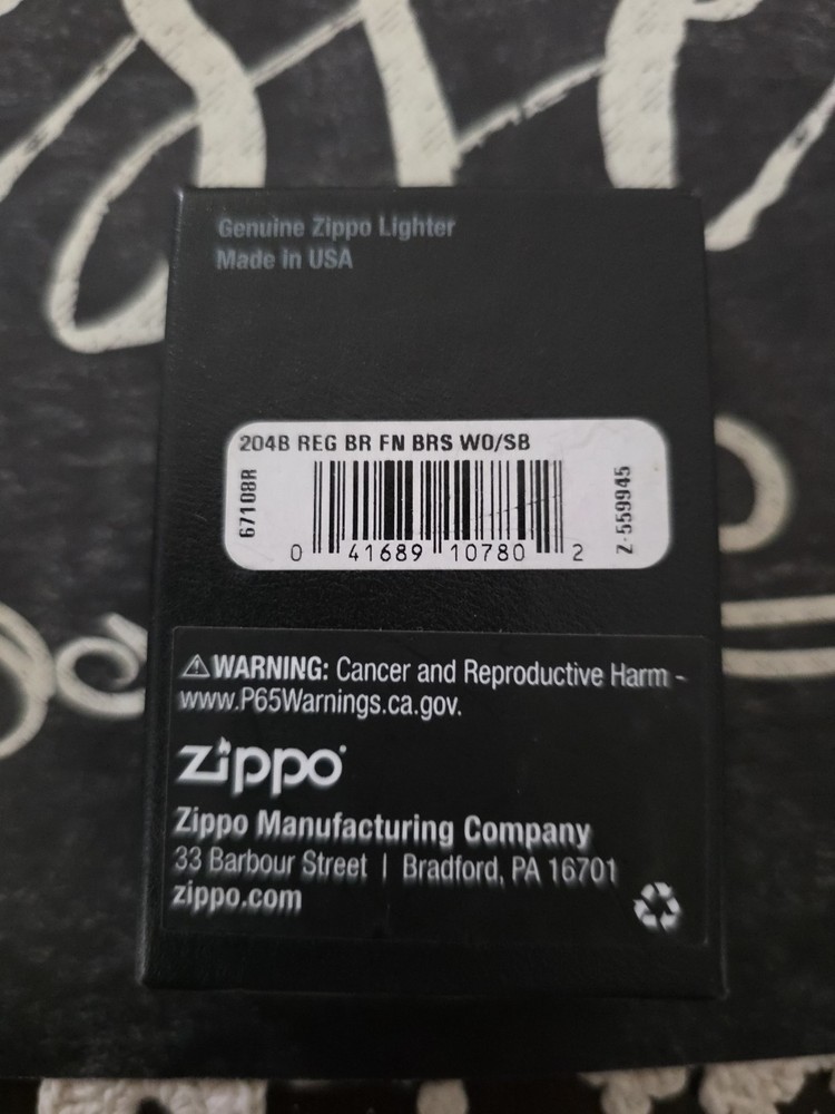 Zippo Brass Pocket Lighters (204B)