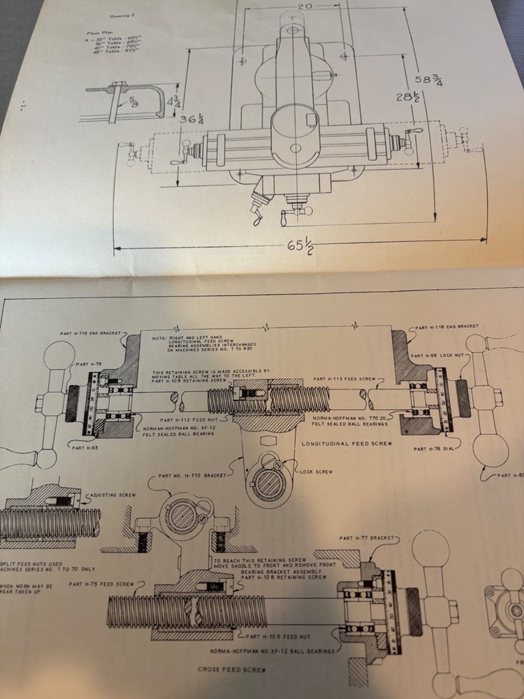 Original Bridgeport Vertical Milling Machine Operators Manual