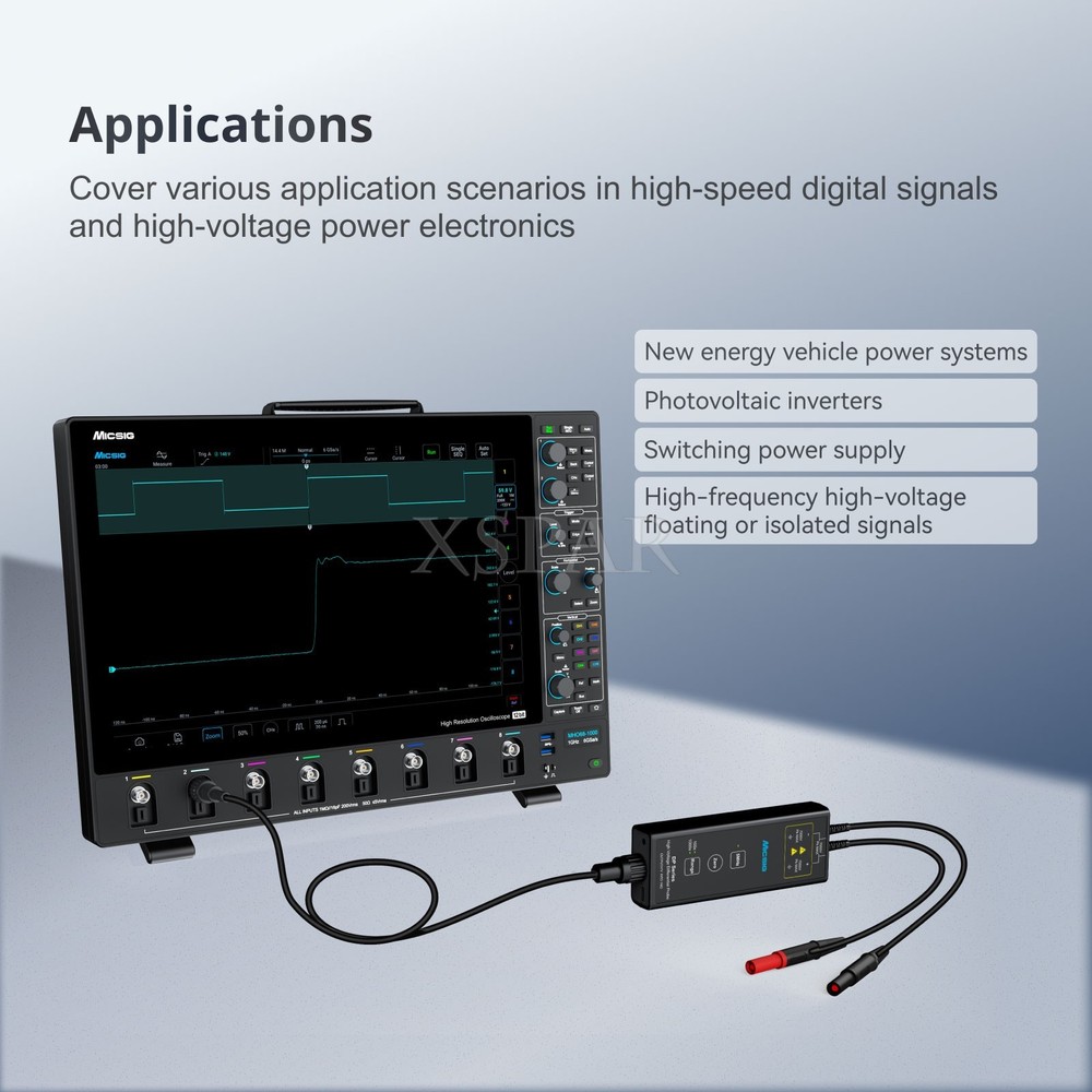 Micsig Optional model Differential Probe Dual Range Selection Oscilloscope Probe