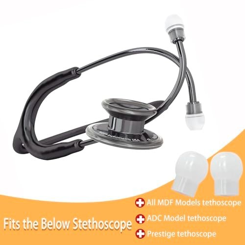 3 Pairs Silicone Stethoscope Ear Tips Replacement Earplugs, Soft & Comfortable E