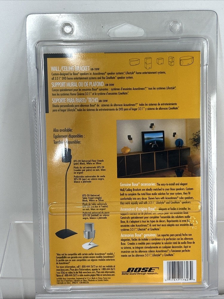 Bose Wall Ceiling Speaker Mounting Bracket Support UB-20W White