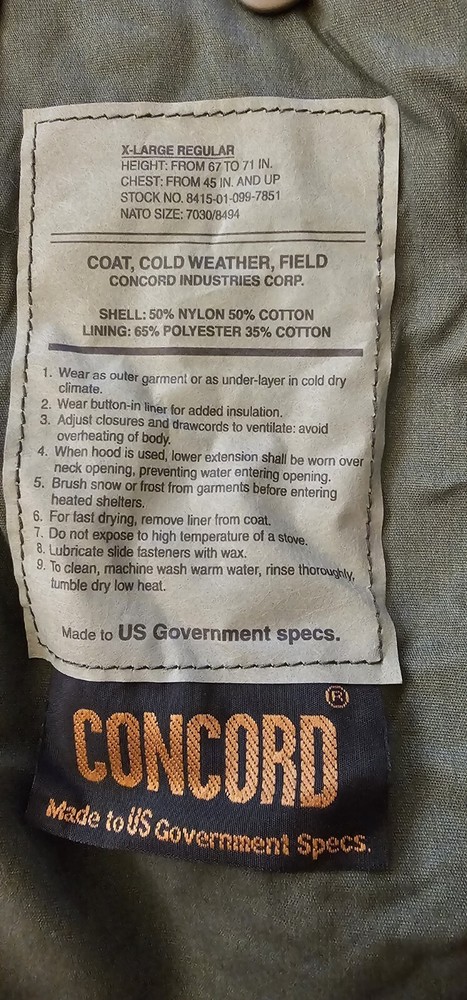 Green Field Jacket Size X-Large Regular