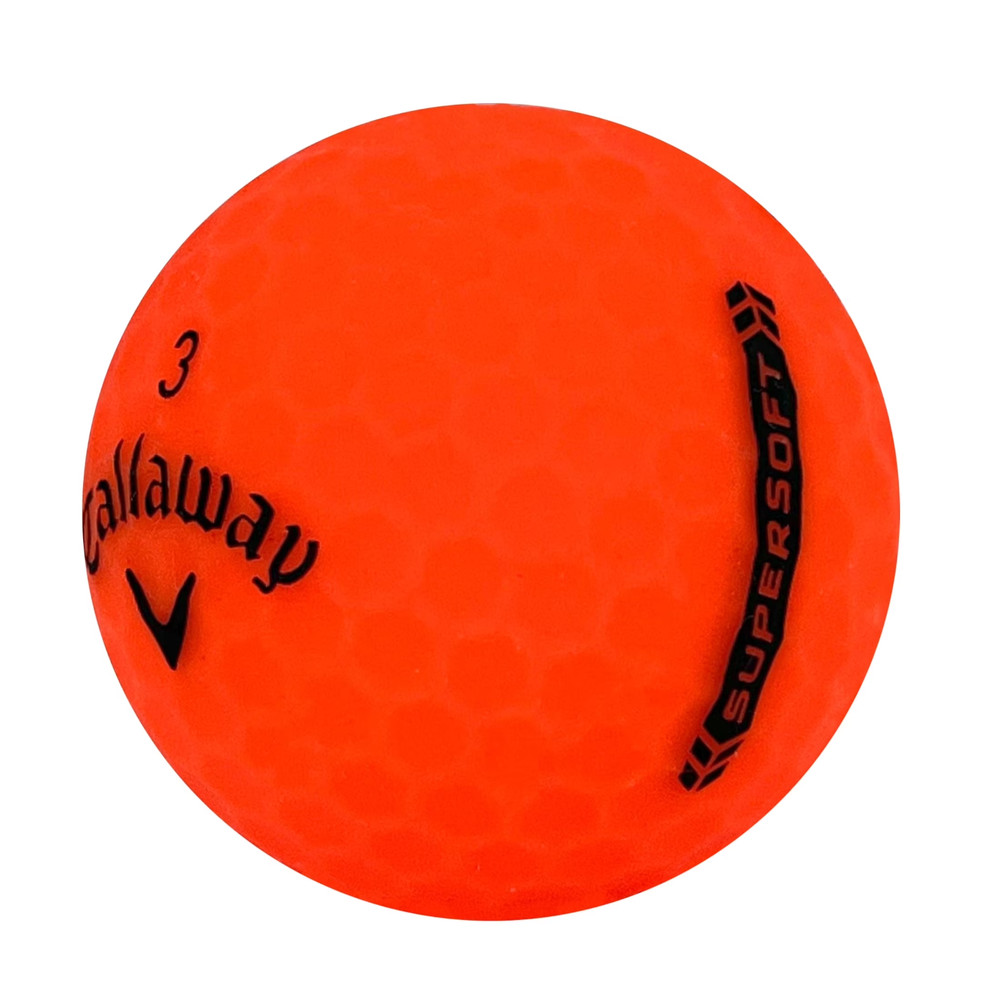 Callaway Supersoft Matte Orange AAAAA MINT Golf Balls - 24 Pack