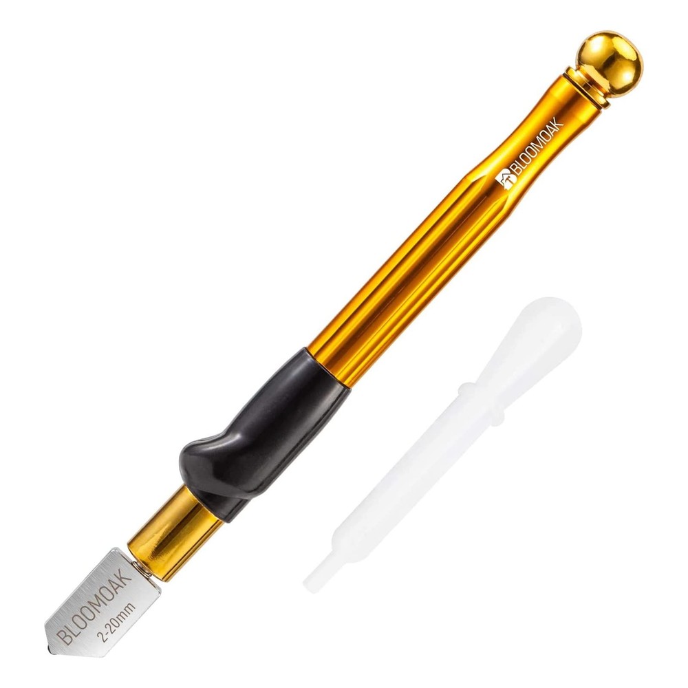 Professional Carbide Tungsten Alloy Handle Glass Cutter Tool with Range 2-20m...