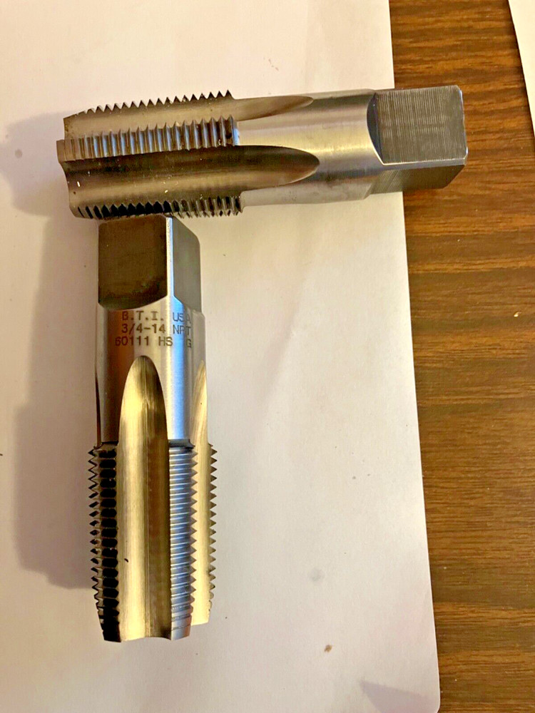 USA 3/4-14 NPT Pipe Taps.       Possible minimal use.      (2available)