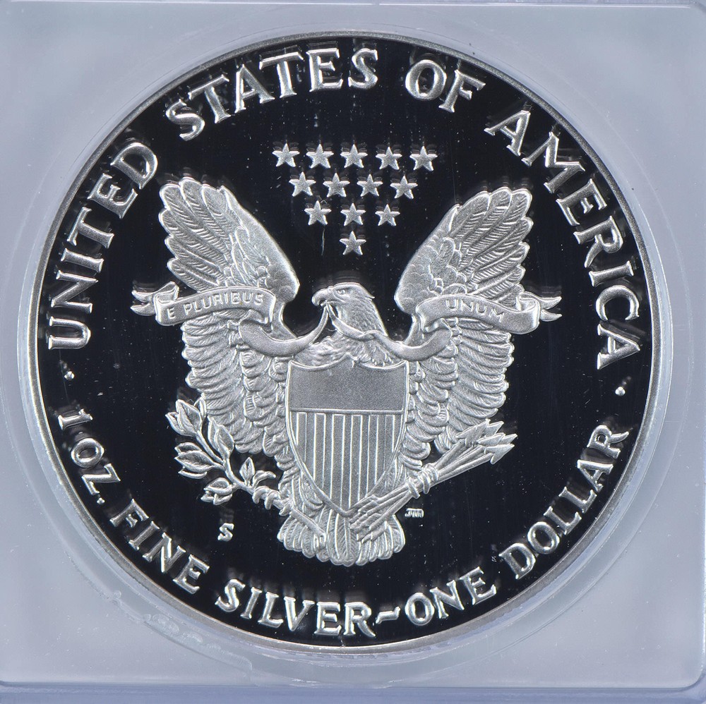 1990-S American Silver Eagle PR70 DCAM ICG