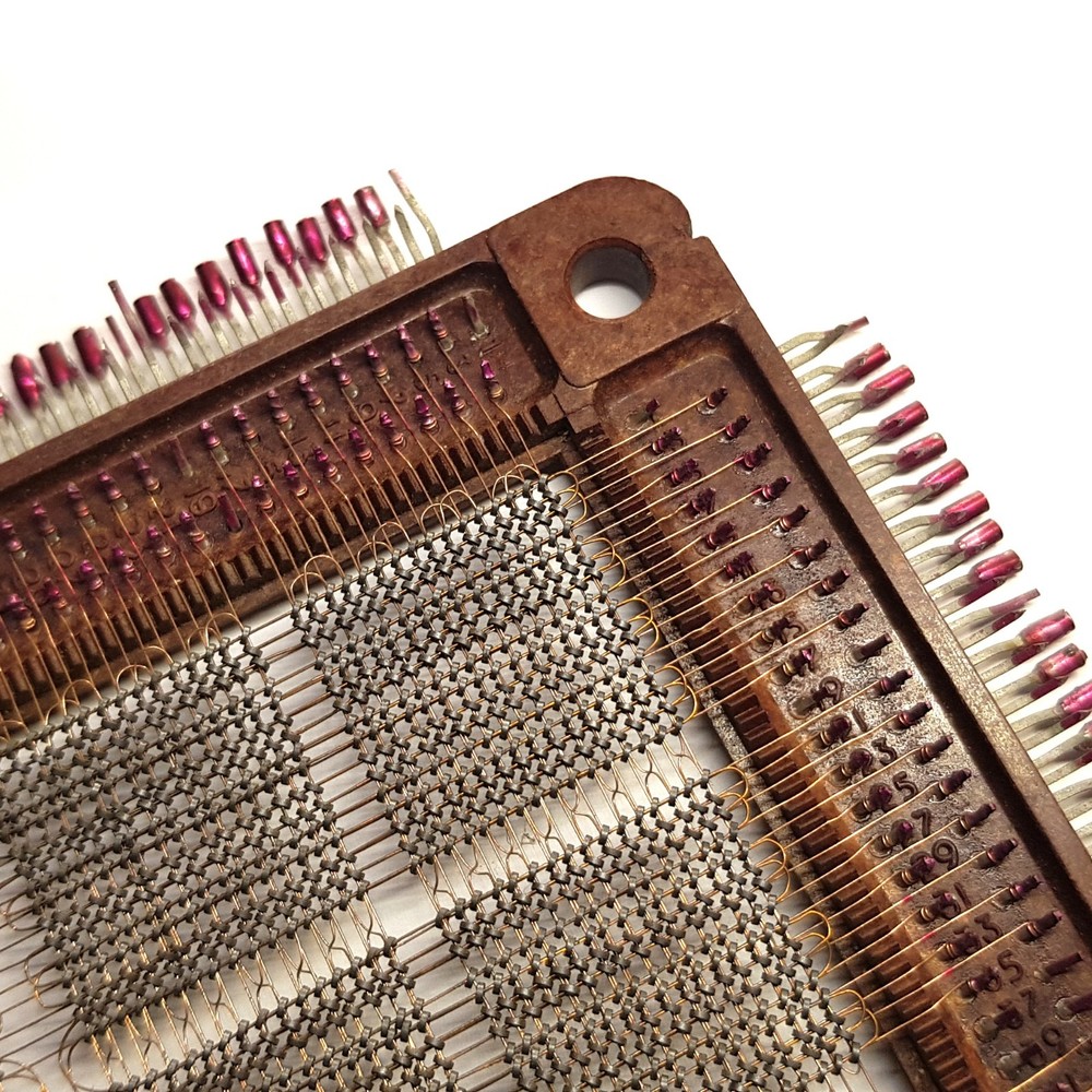 Vintage USSR ferrite core memory 4096 bit soviet technology 1976 year