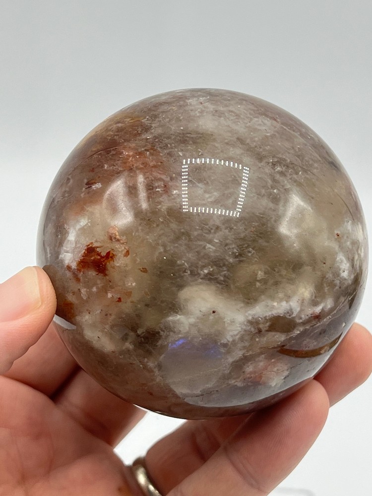 Fire Quartz with Blue Flash K