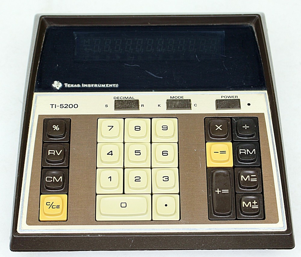 Texas Instruments TI-5200 Calculator With Power Adapter, Tested Working NICE