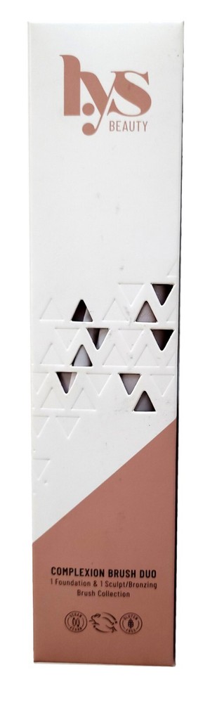 LYS Complexion Brush Duo, Foundation and Sculpting-Bronzing Collection