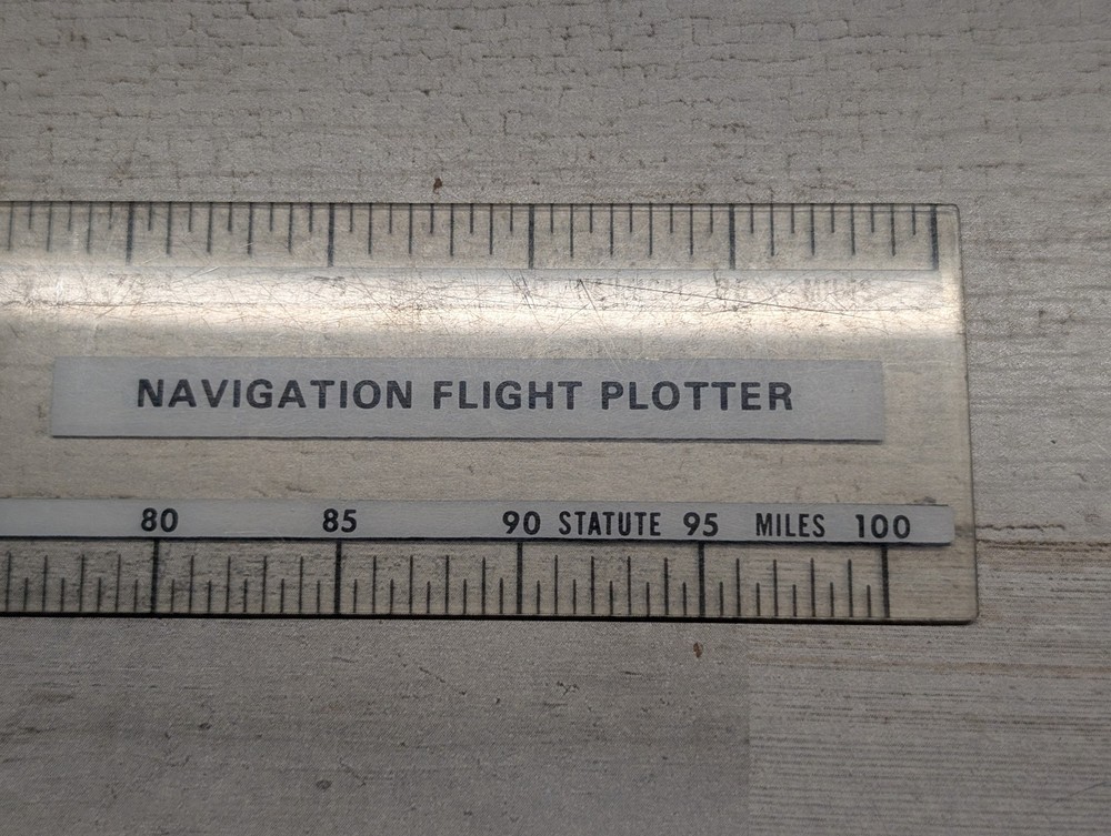 Aviation Flight Plotter Protractor WAC Sectional Chart Navigation Tool Pilot