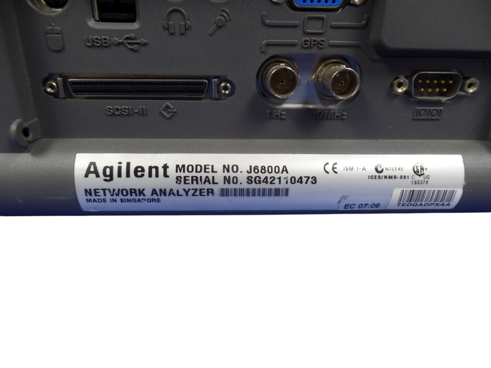 AGILENT J6800A NETWORK ANALYZER - Free Shipping