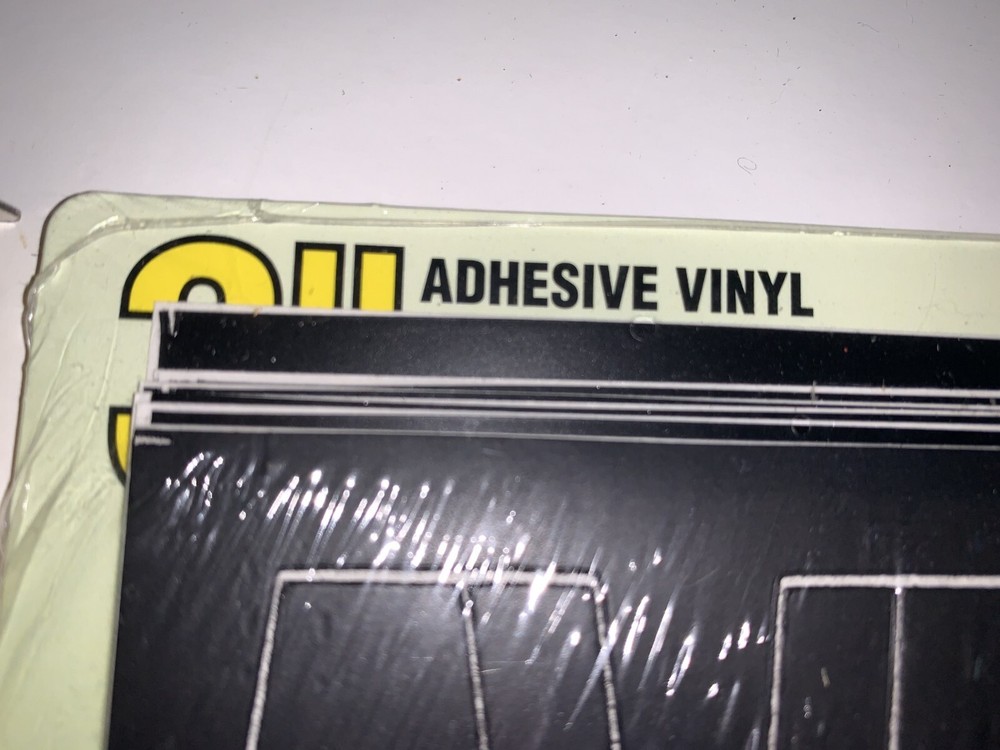 Permanent Adhesive Vinyl Letters & Numbers 3" 173/Pkg-Black