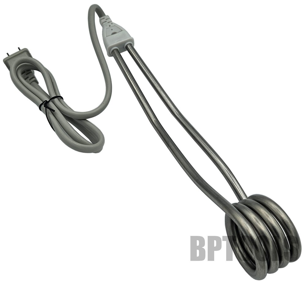 110V-1200W Stainless Steel Water Heater Portable Electric Immersion Boiler