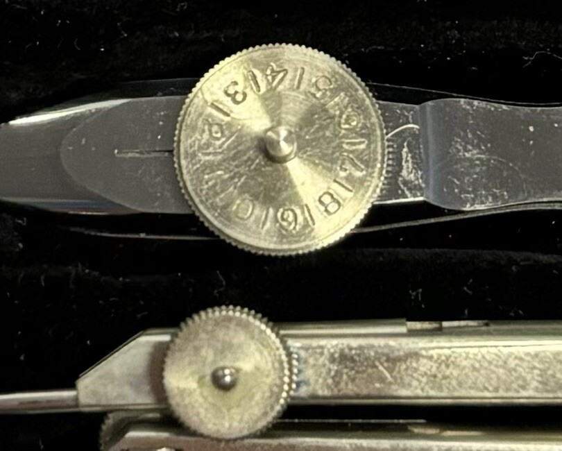 Vintage Set of Precision Draughtsman’s Precision Tools in Original Case