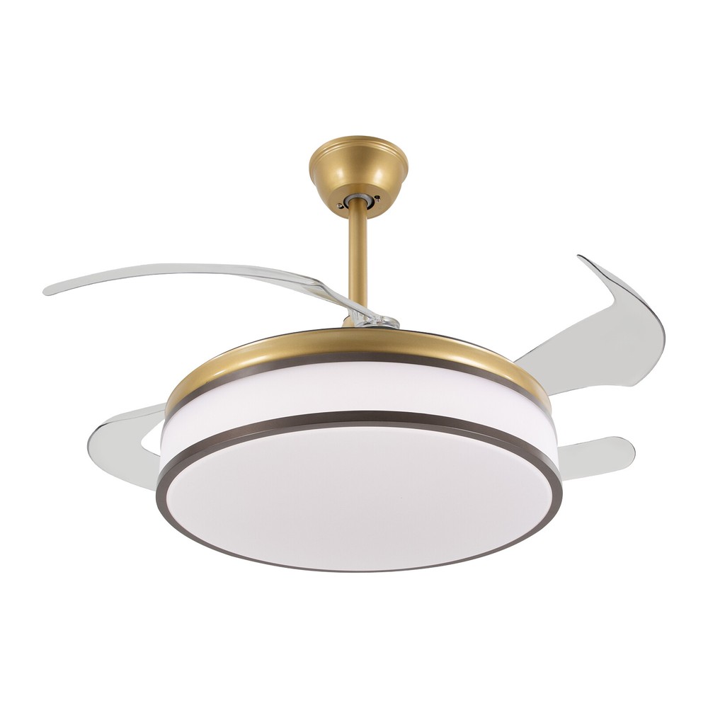 Timing 6 Wind Speed LED Ceiling Fan Light Remote Control Ceiling Mount Light
