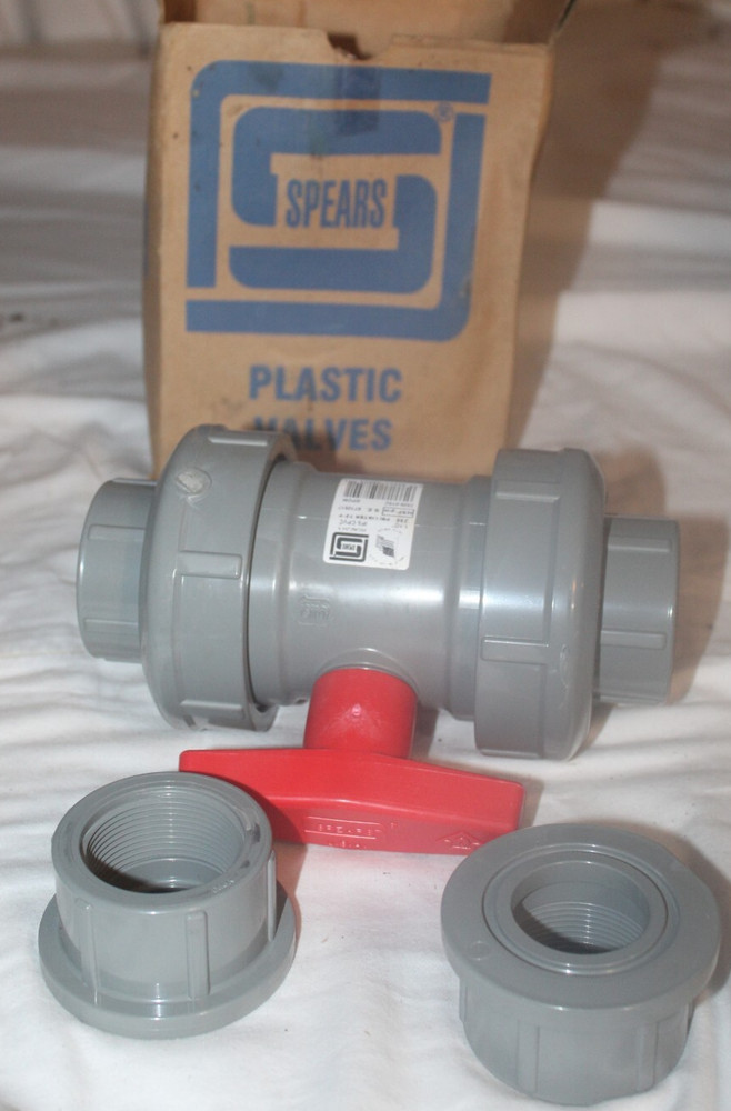 NEW Spears Plastic Valve True Union Valve Socket/Thread 2329-015c