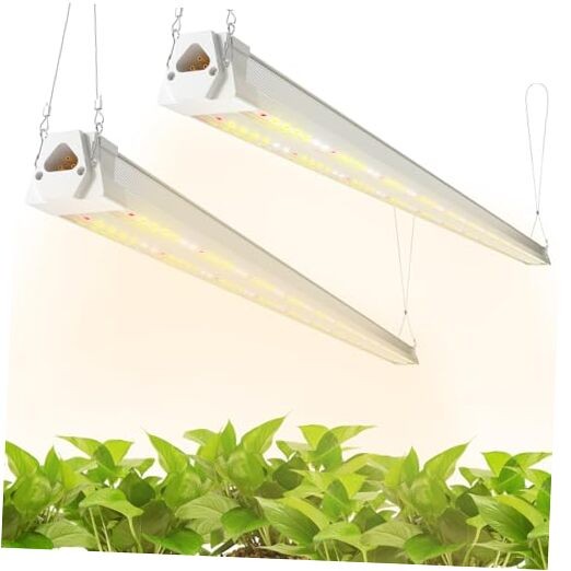 2 Pack 4FT LED Grow Light, 40W (250W Equivalent), 2 Pack-Red White Spectrum