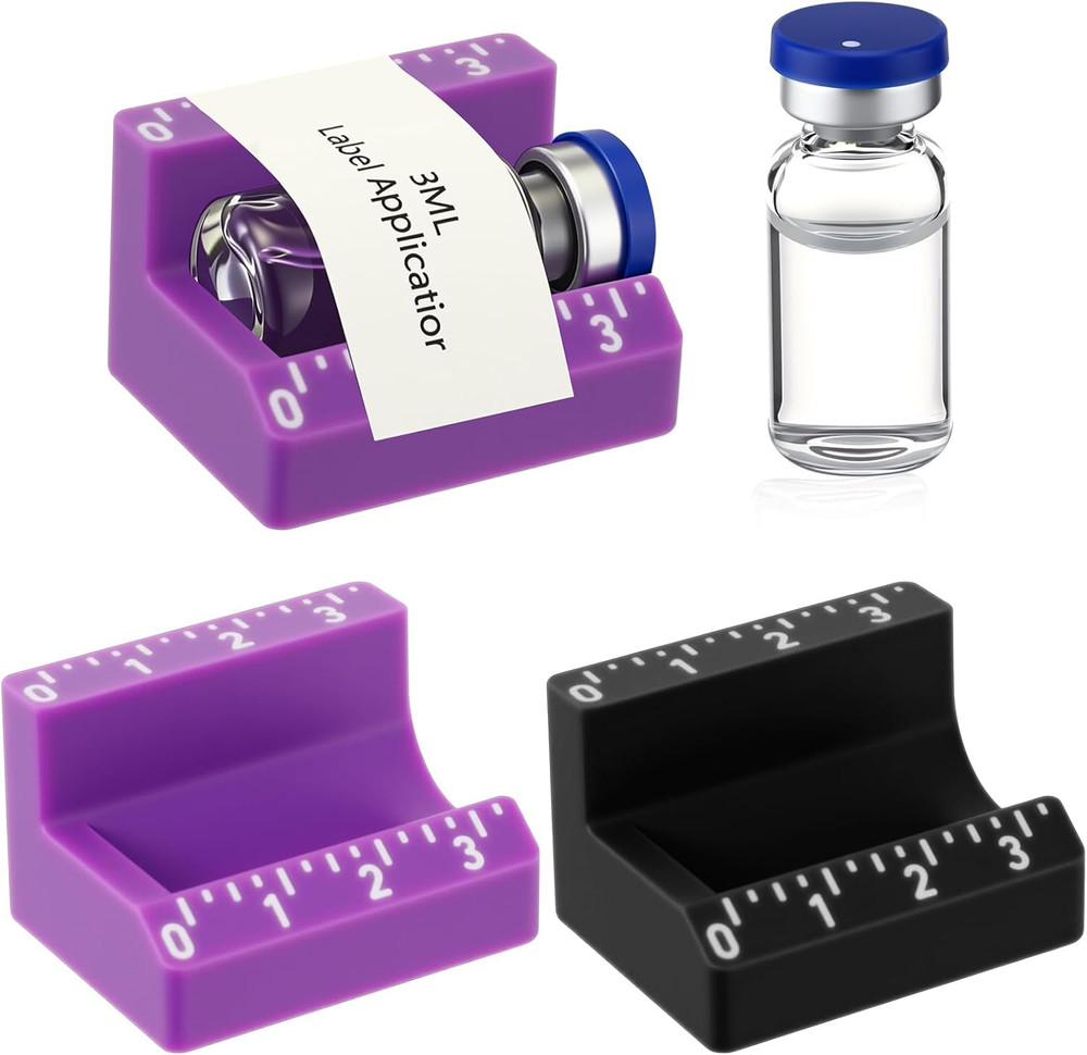 2 Pcs Vial Label Applicator Bottle Labeling Application Tool for Small Jars Esse
