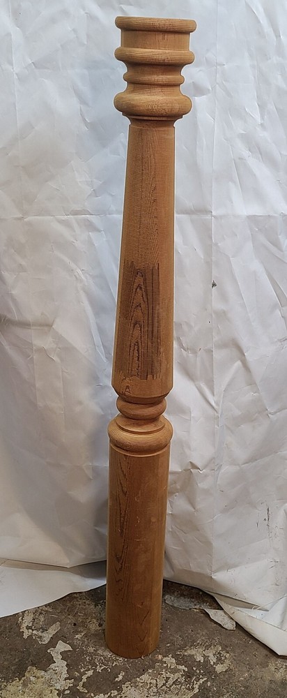 Cedar? Turned Newel Baluster Spindle Post 5x48 inches Round