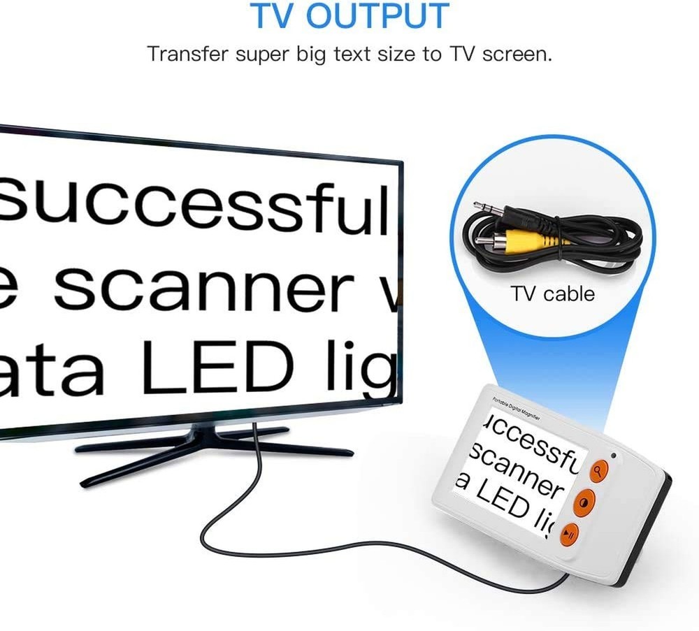 Eyoyo Digital Magnifier Portable Electronic Video Magnifier Reading Aids 3.5 ...