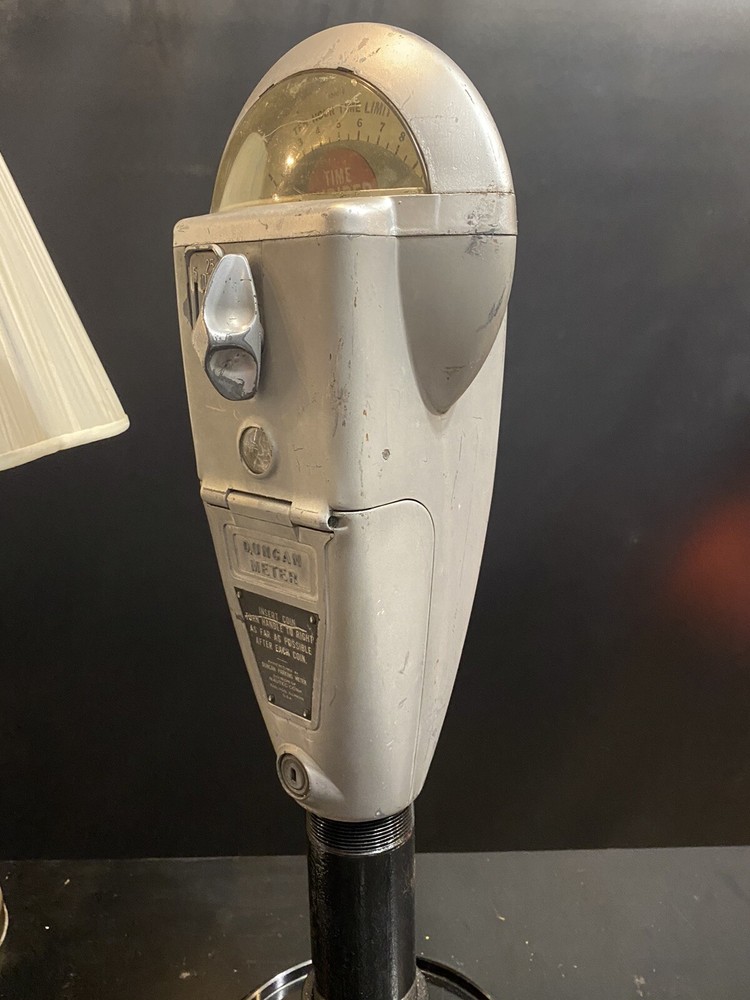Vintage Gray Duncan 60 Parking Meter And Key, Working