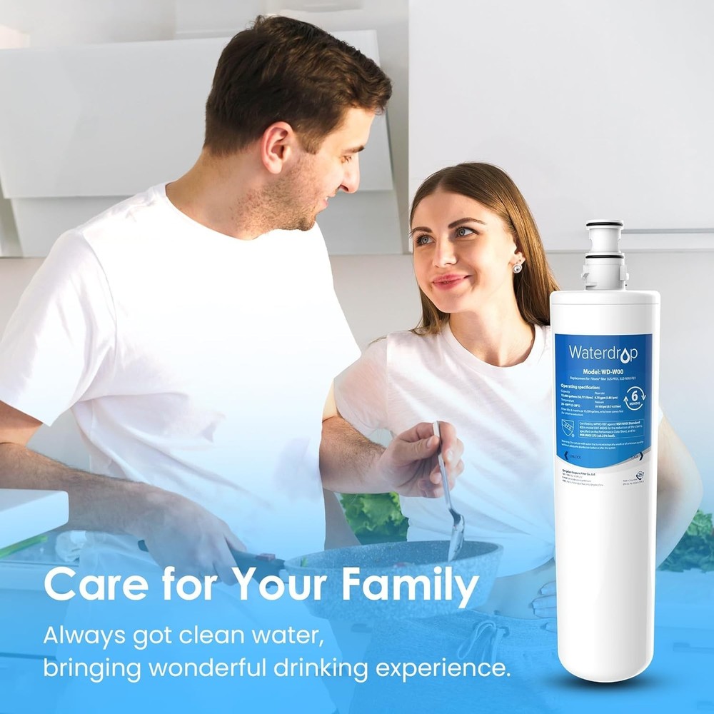 Waterdrop 3US-MAX-F01 3US-PF01 Replacement Filter, Replacement for Filtrete®