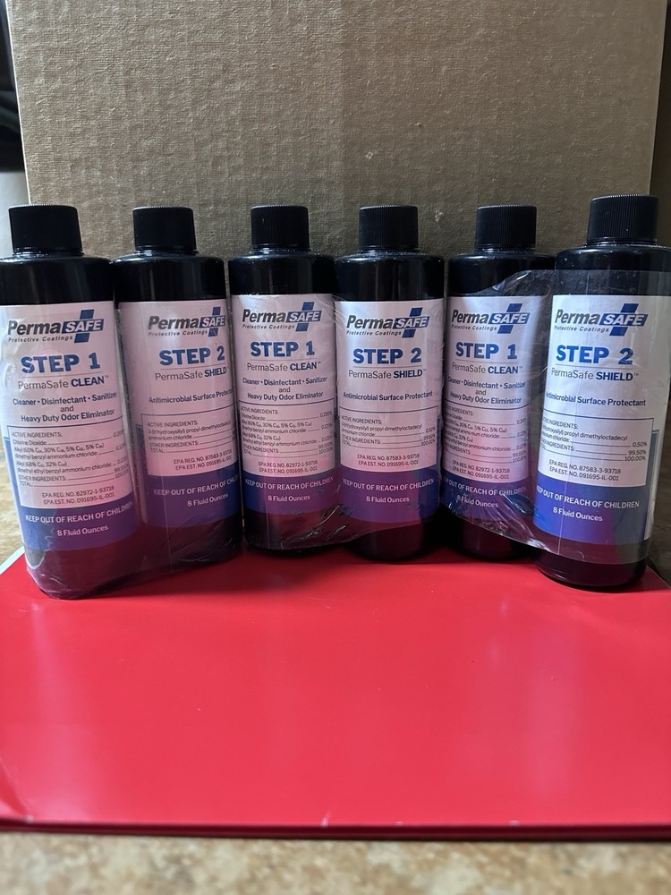NEW PermaSAFE Protective Coatings Step 1 Clean-Step 2 Shield (3 Set)