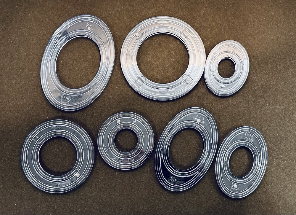 Creative Memories Custom Cutting System Patterns Templates Circles & Ovals 7pc