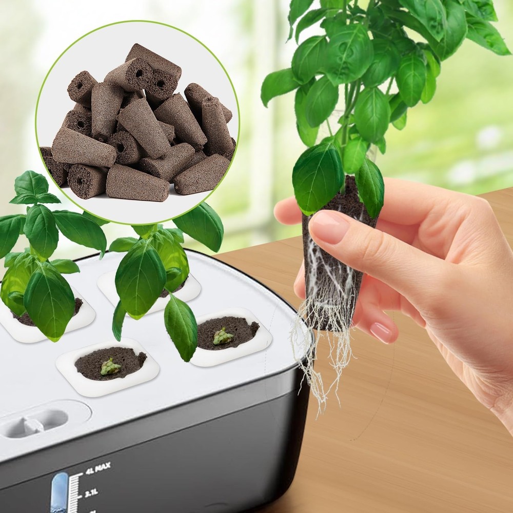 50 Pack Square Seed Starter Pods for Indoor Hydroponics Growing System, 50pcs Sq