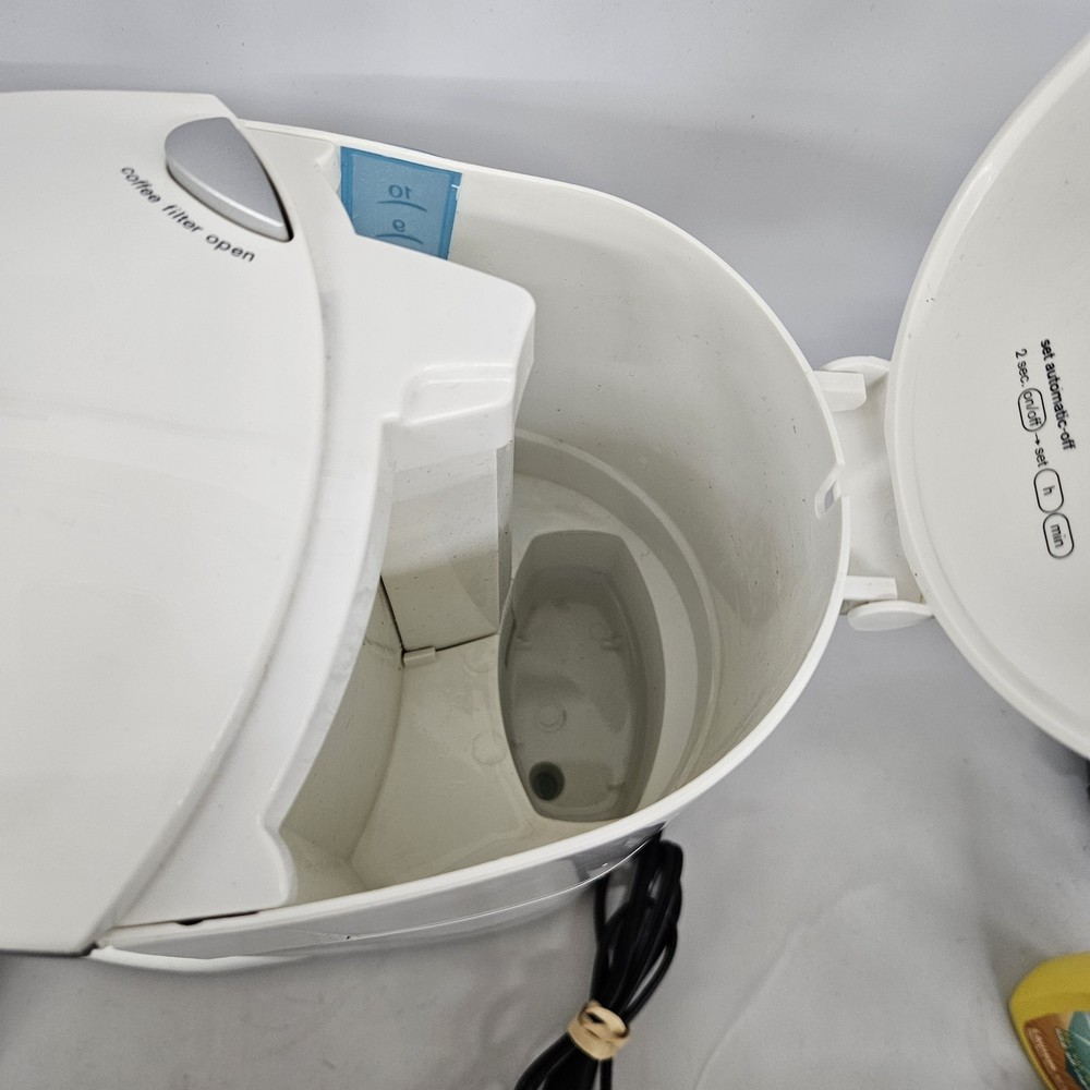 Braun White 10 Cup Coffee Maker Type 3105 Programable Tested Working - Czech Rep