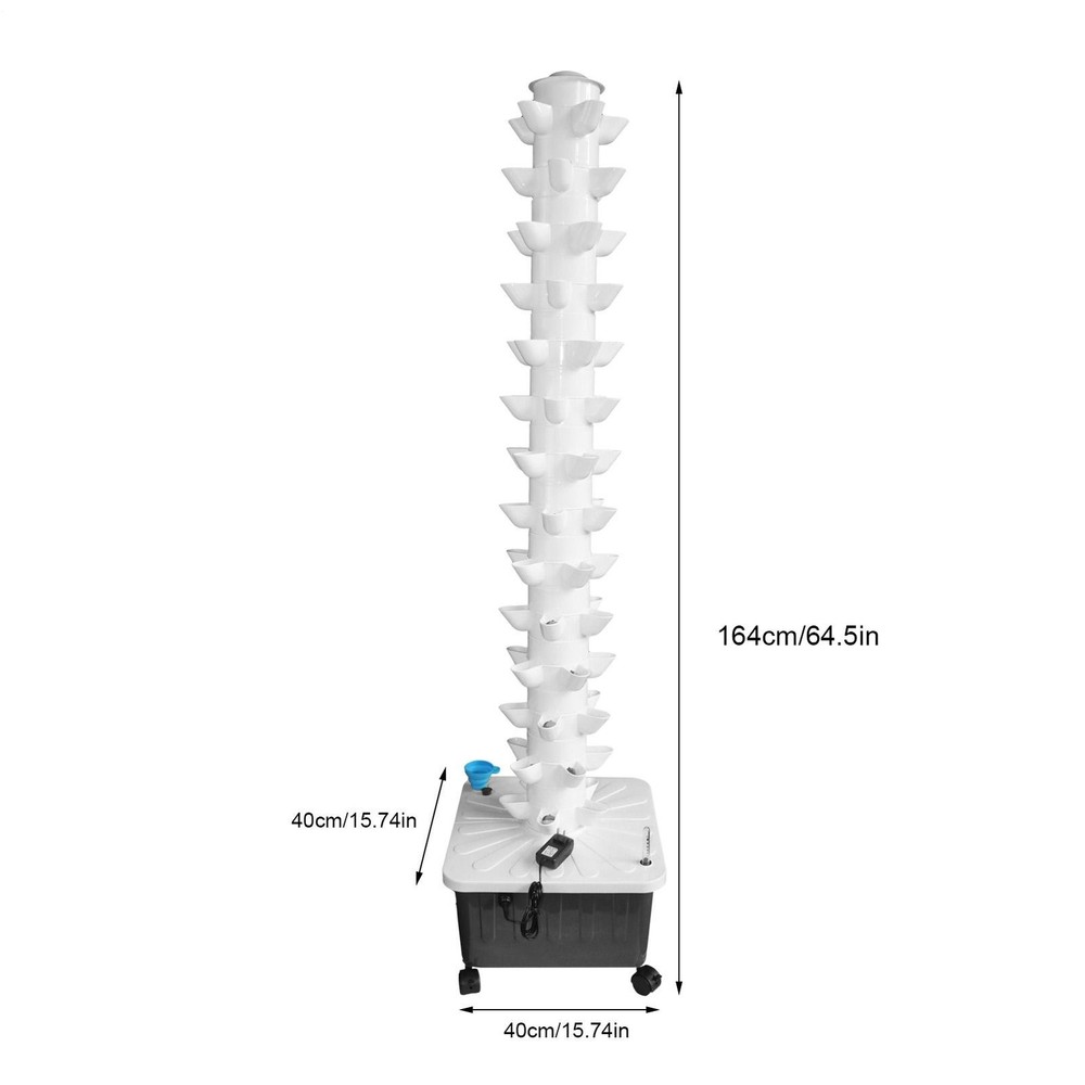 Vertical Hydroponics Growing System Kit, Indoor Outdoor Gardening System Kit