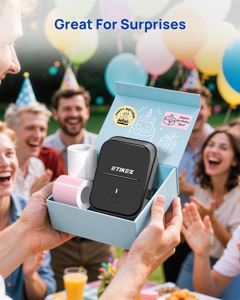 PM260 Label Maker Machine with Tape, 2 Inch Label Maker Bluetooth Label Printer