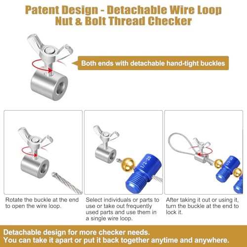 Nut and Bolt Thread Checker,Thread Checker Nut & Bolt -26 Bundle Thread