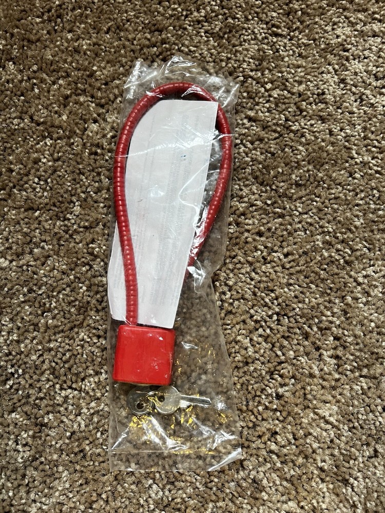 Red Cable Gun Lock w/2 Keys New in Package