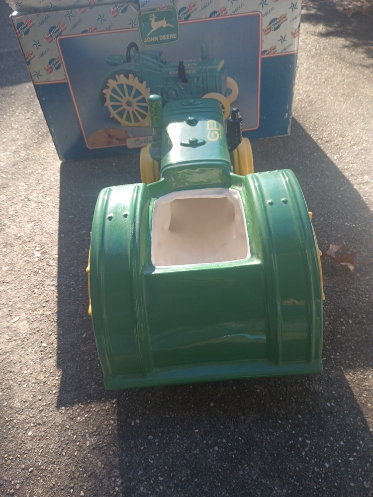 John Deere Tractor Ceramic Cookie Jar 98 Collectible Read