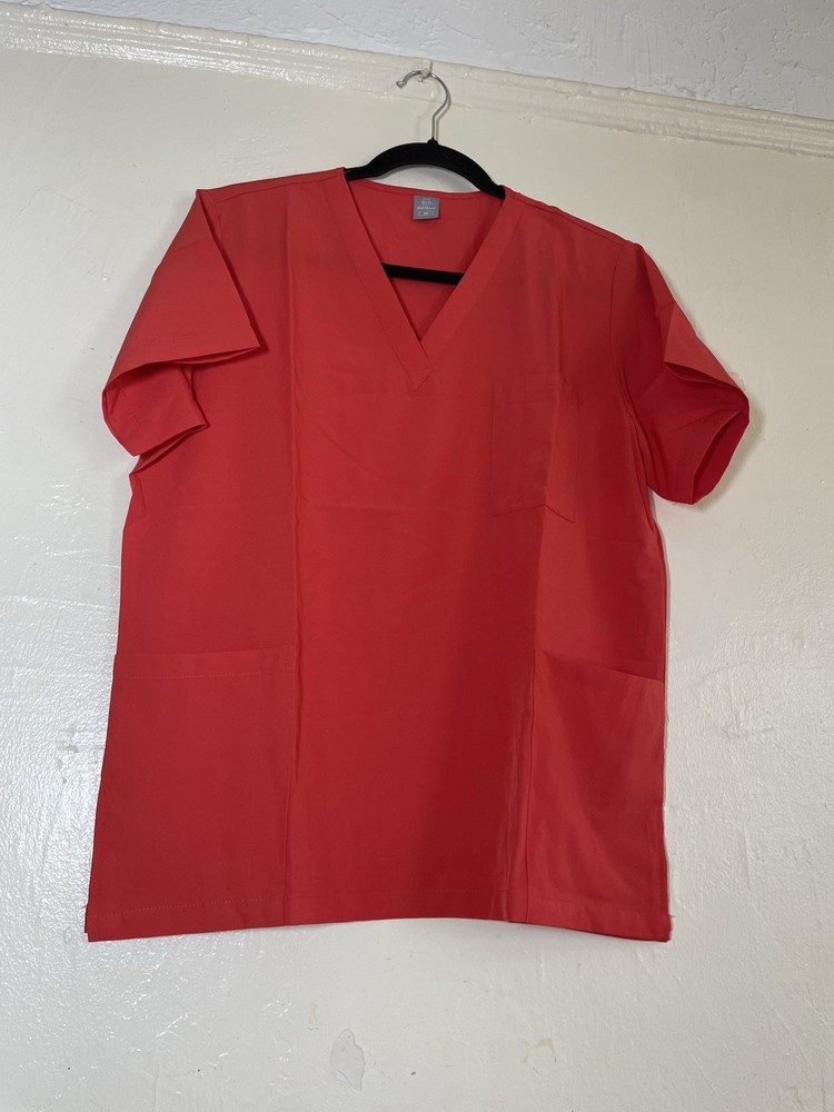 Red Orange Scrub Uniform Set