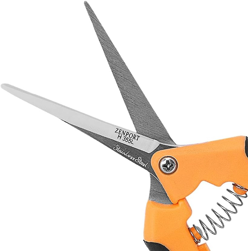 H355L Hydroponic Long Microblade Pruner, Stainless Steel Blade
