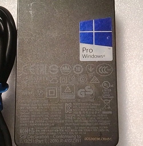 OEM Microsoft AC Adapter 36W 12V 2.58A -Microsoft Surface Pro 3 4 / Model 1625