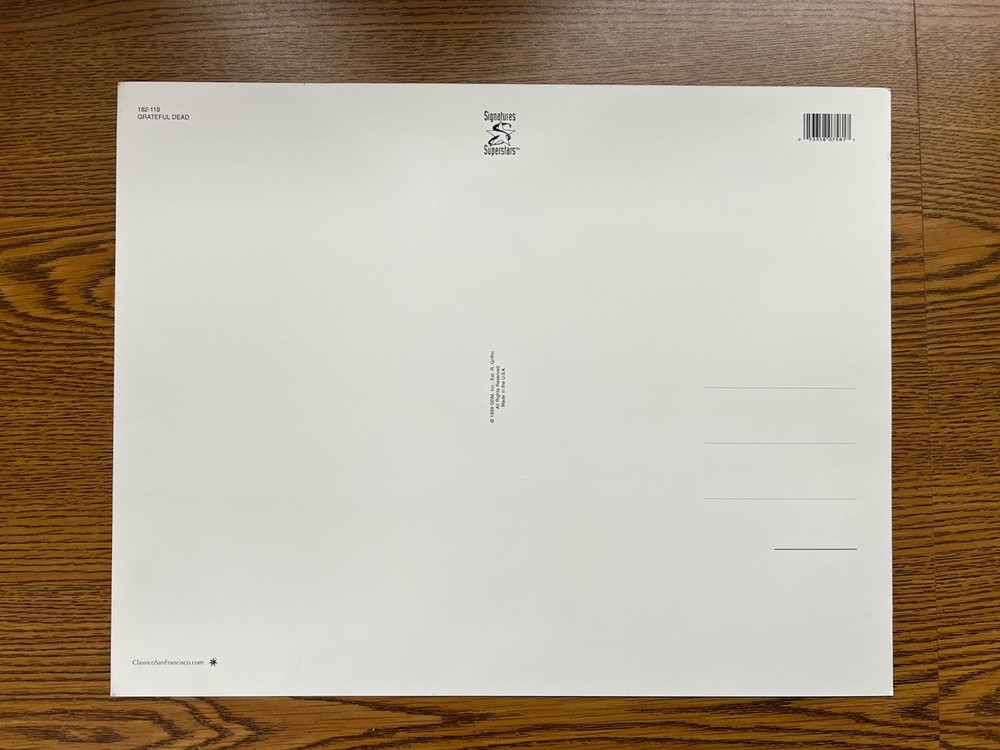 Greatful Dead Giant Postcards 1999 & 2000