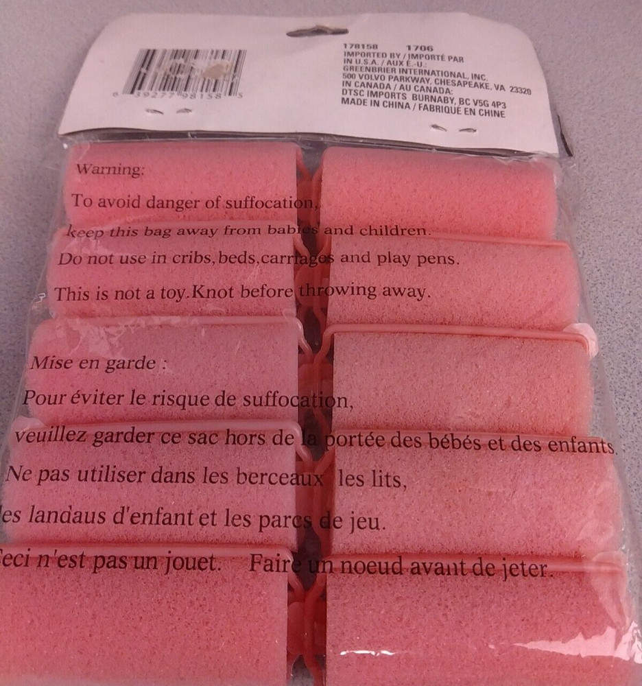 Set Of 2 Basic Solutions 10 And 10 Pack Foam Hair Rollers - New. (51.1)