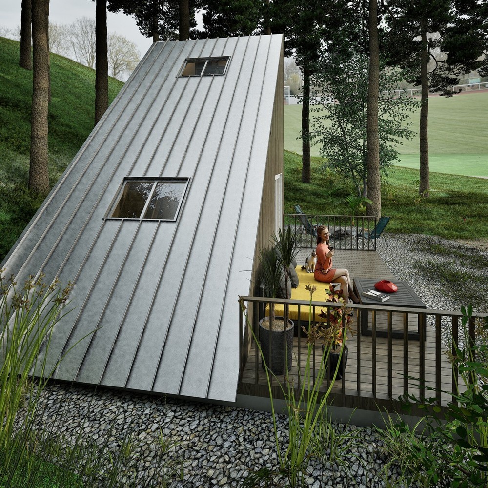Modular Cabin Plan, Changeable & Expandable, 12’x20’ Tiny House, Free Shipping