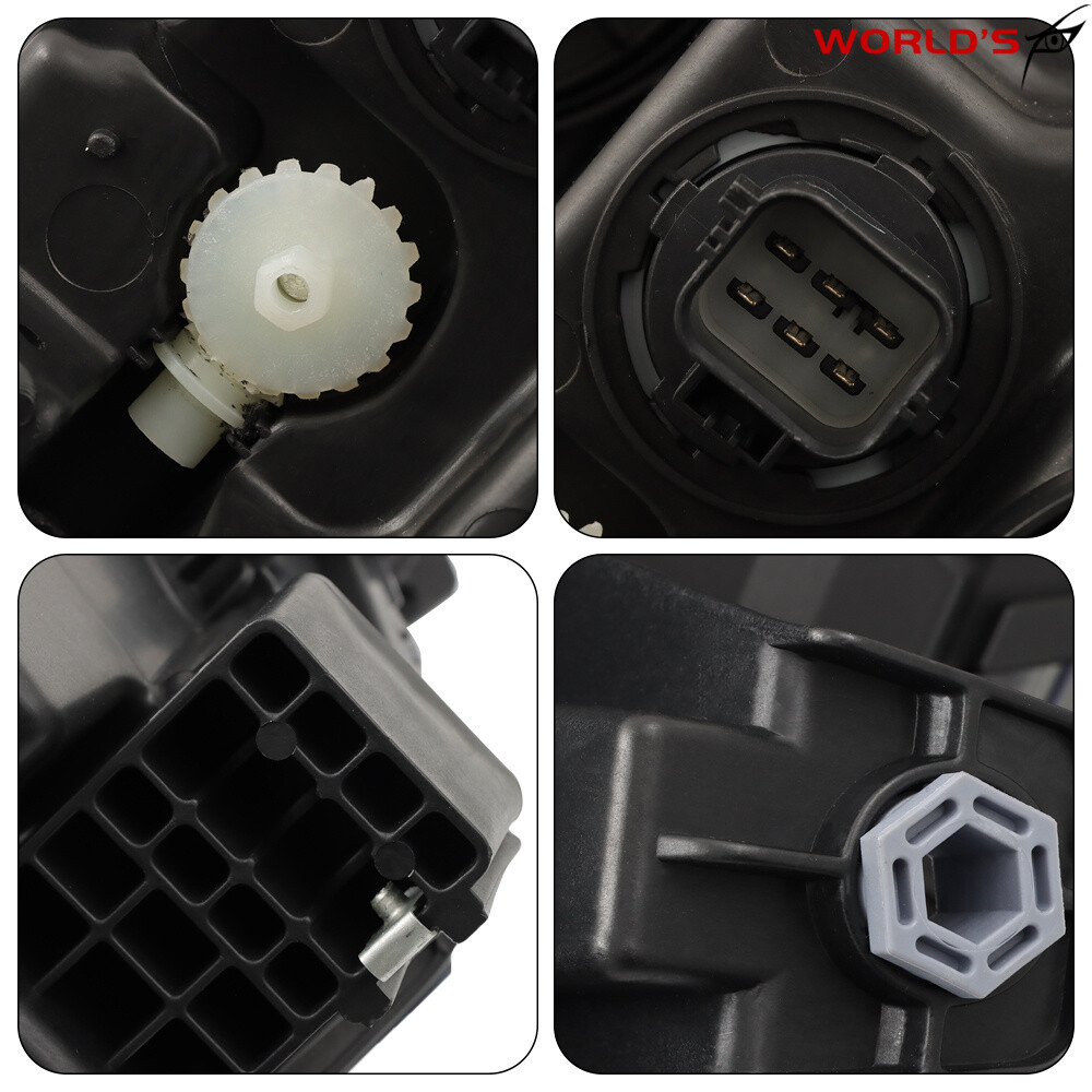 Left+Right Halogen Headlight For Chevrolet Traverse 2013-2017 Black Chrome Bezel