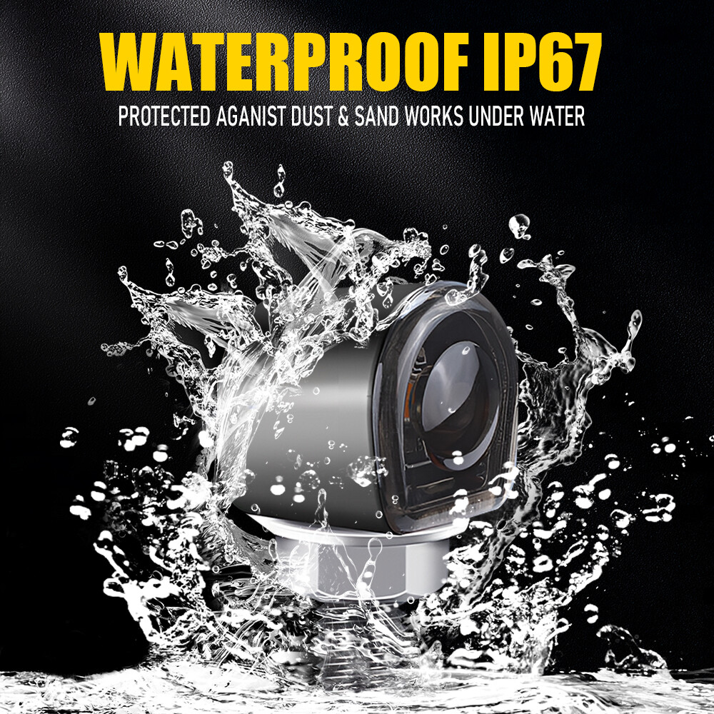 2X LED Motorcycle Turn Signals Indicator Amber Blinker Light Universal Mini EAH