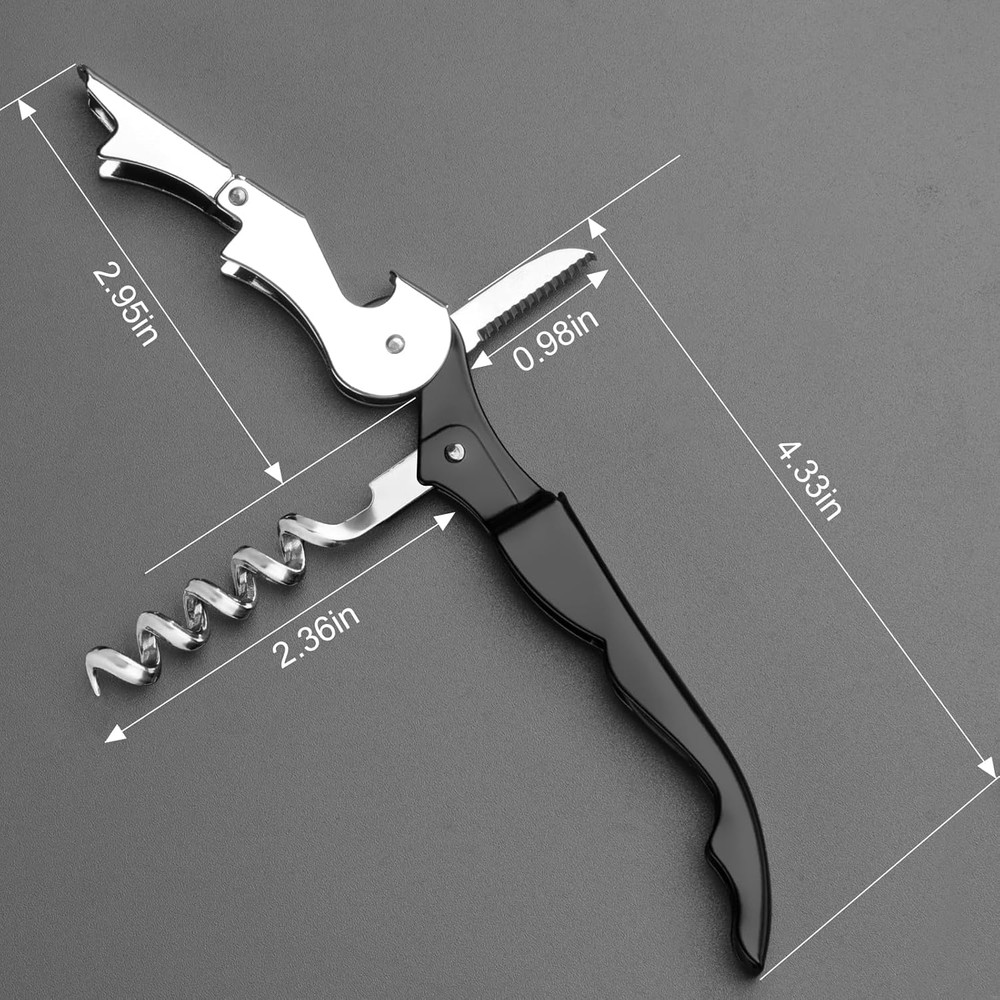 Professional Heavy Duty Wine Opener, Compact and Foldable Wine Key, Strength Sta