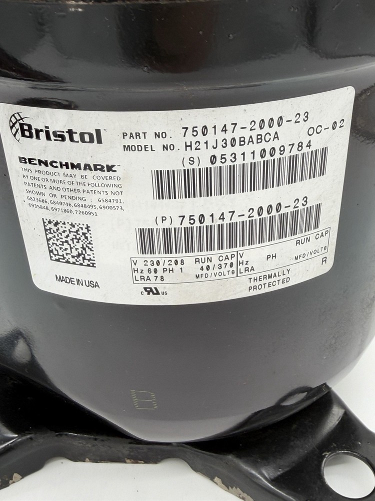 Benchmark H21J30BABCA AC Compressor Used Tested ❄️ 750147-2000-23